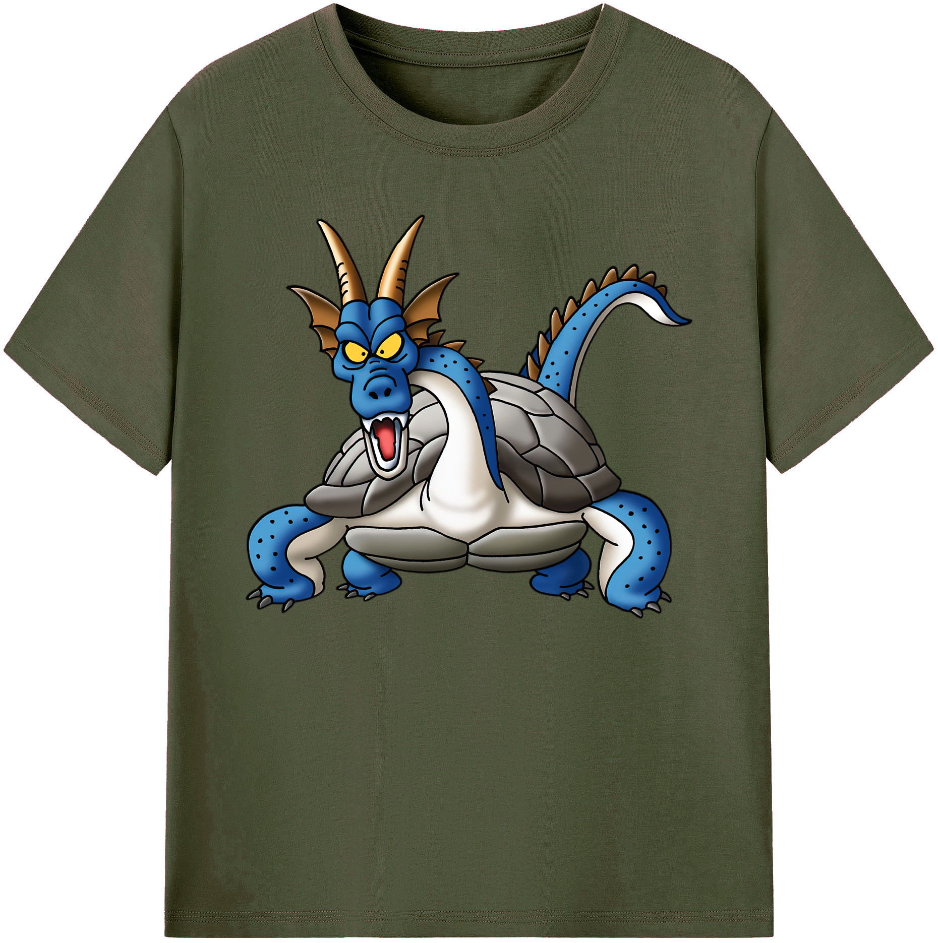 （画像用） ドラゴンクエスト Doragon Kuesuto Dragon Quest 綿100％ メンズ半袖Tシャツ｜肌触りやわらか＆通気性